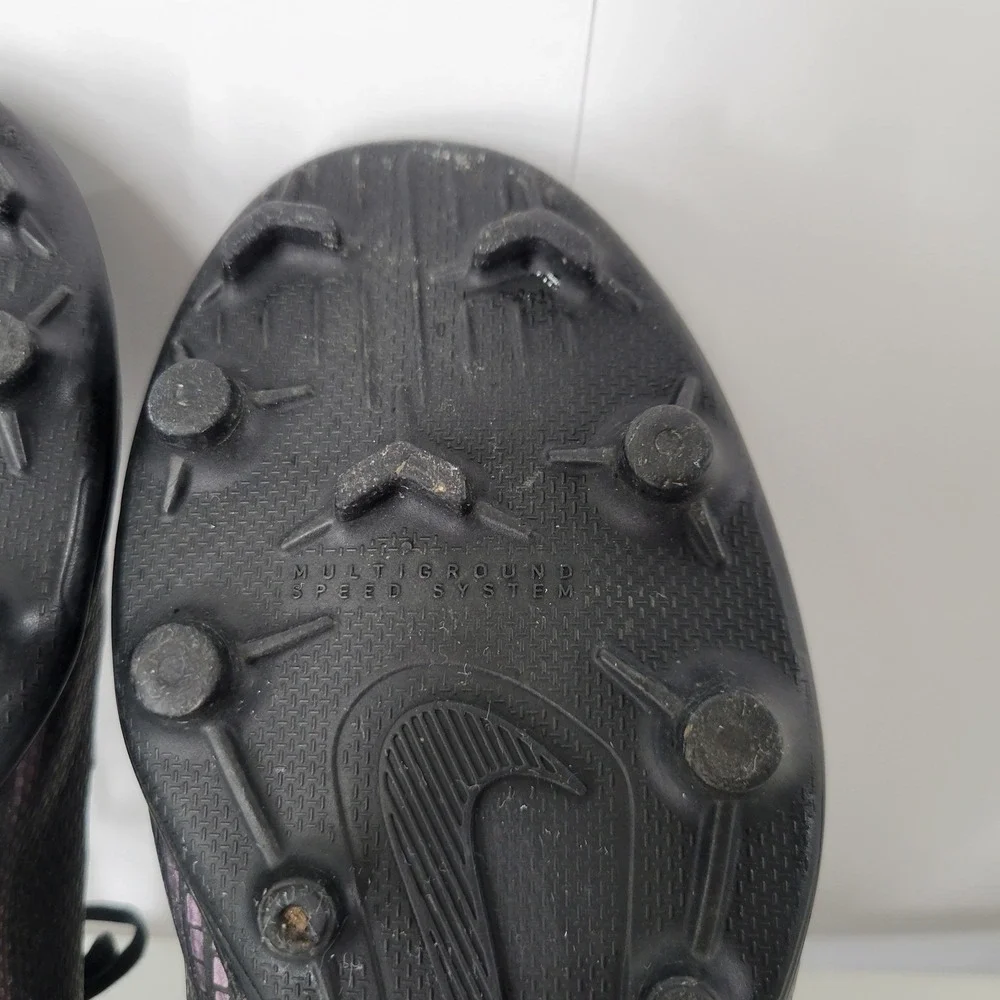 Nike‎ 4.5Y Mercurial Superfly 7 Academy MG Black Violet Soccer Cleats AT8150-010